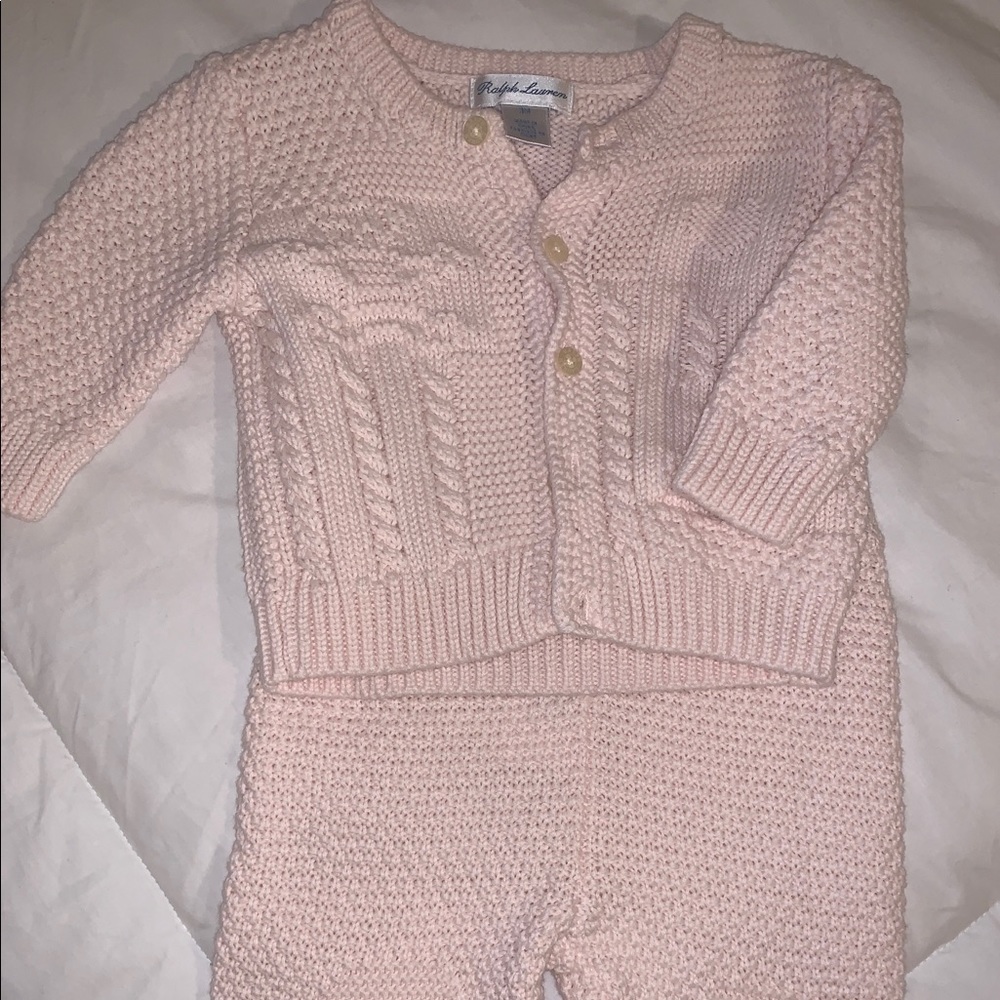 Ralph Lauren infant knit set